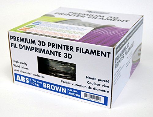 MG Chemicals ABS17BR1 Brown Abs 3D Filamento, 1,75 mm, 1 kg de bobo