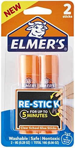 Elmer Re-basting School Glue Sticks, 0,28 onças, 2 contagem