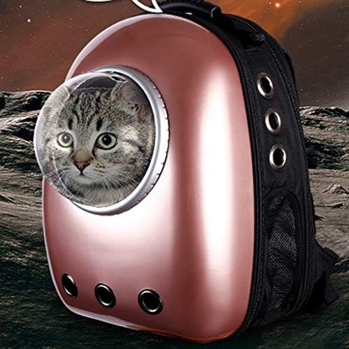 Mochila portátil telescópica de palha, mochila de animais de estimação, pão de mochila espacial Cats Puppy, Food PC e lona