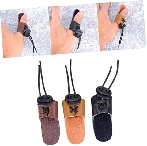 Toddmomy 3 pcs Protetor de protetor de tiro com arco e flecha de mão Recurve Bow Luve Equipment Bow and luvas estilo estilo