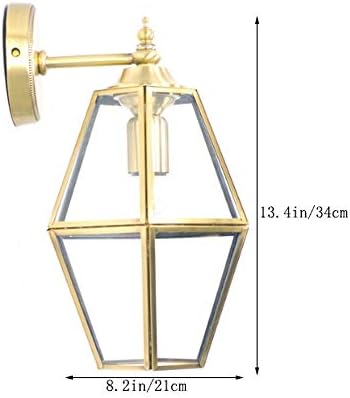 Ozzki Montada de parede de parede de parede clara lâmpada de parede de latão dourado Europa Solda de cobre Luz de decoração caseira