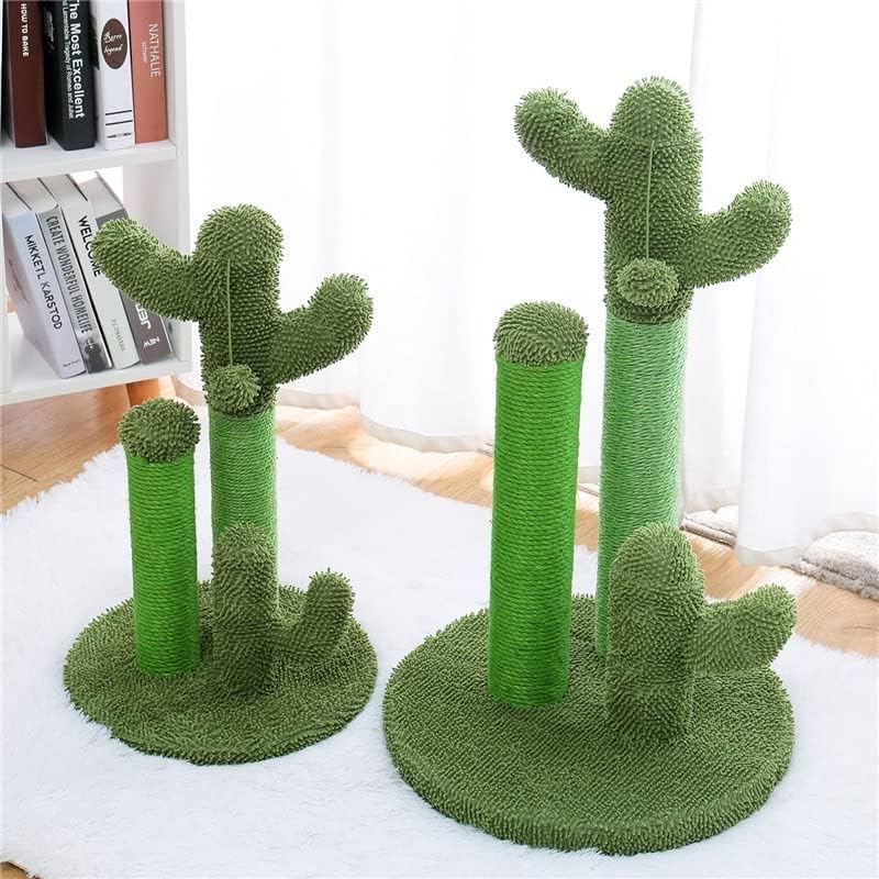 DHDM M/L CACTUS CAT POST POST com Sisal Rope Cat Scratcher Cactus Young e Adult Cats Cat Salbing Frame Toy