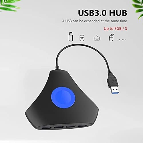 N/A portátil 4 porta USB 3.0 Hub de alta velocidade 5 Gbps Adaptador de expansão de divisor de USB para acessórios para computadores