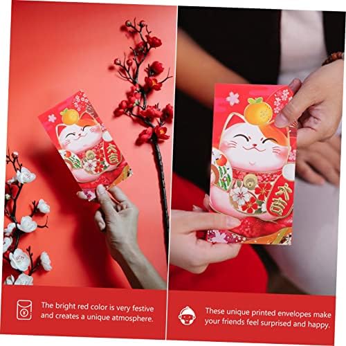 Tofficu 50pcs Ano do Tiger Red Envelope Pacotes Vermelho Chinês 2022 Festival da Primavera Envelope Vermelho Red Pocket