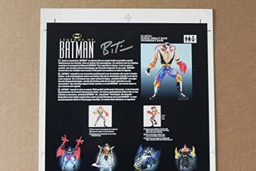 Legends Of Batman Bane Figura Produção de brinquedos ARVA BRUCE TIMM AUTOgraph CoA