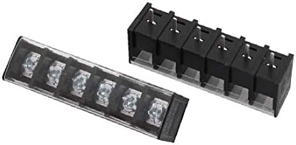 X-Dree 15pcs LW2C AC 300V 15A 7,62 mm Pitch 6p parafuso Terminal Block Strip Barreira (15pcs LW2C AC 300 ν 15A 7,62mm