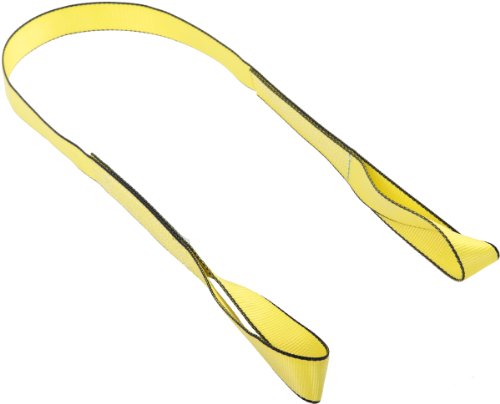 Tecnologias de levantamento de Mazzella 5000-3090 EE1-901 Sling de nylon de ponta, olho-olho, amarelo, 1 dobra, 3