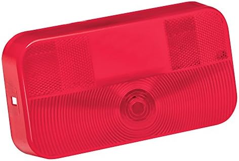 Bargman 30-92-708 Lente da luz traseira com suporte de licença, vermelho