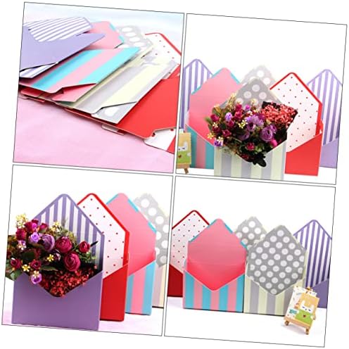 Sewacc 1 Conjunto 5 PCs Envelope Caixa de flores Envelopes de presente para presentes caixas de papel para presentes Box de