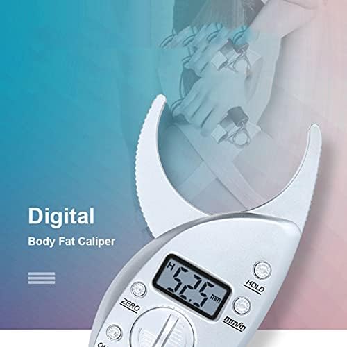 SLATIOM Exibir digital eletrônico pinça de gordura, clipe de gordura corporal, espessura da dobra da pele Instrumento de medição, clipe