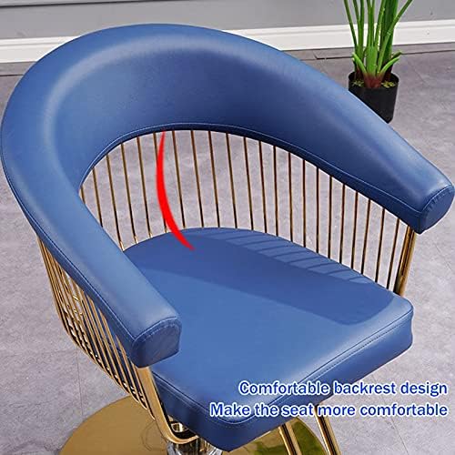 Cadeira de controle Chenyuwen para equipamentos de cabeleireiro, ajustável em altura e 360 ​​° rotativo, aço cromado,