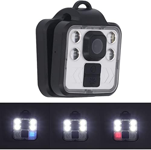 Câmera do corpo Gravador de vídeo com luz LED IP65 Recordagem de loop impermeável para a transmissão da lei de ciclismo, gravador