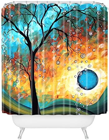 Deny Designs Madart Inc. Aqua Burn Chuser Curtain, 69 x 72