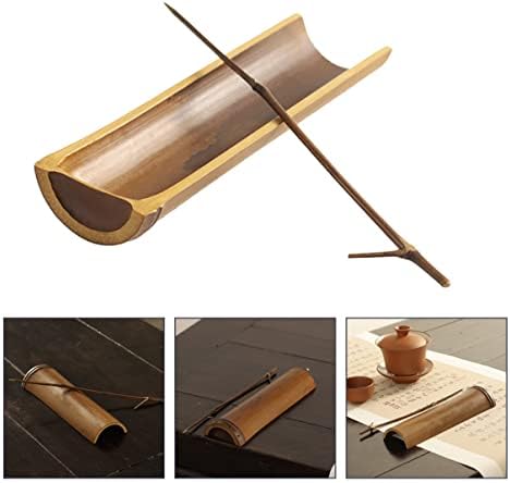 Upkoch 3Sets2pcs agulha de chá de cerimônia de colher vintage natural abrete o louco de chá tradicional, fazendo açúcar japonês fung