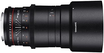 Samyang 135 mm T2.2 VDSLR Manual Focus Lens para Canon