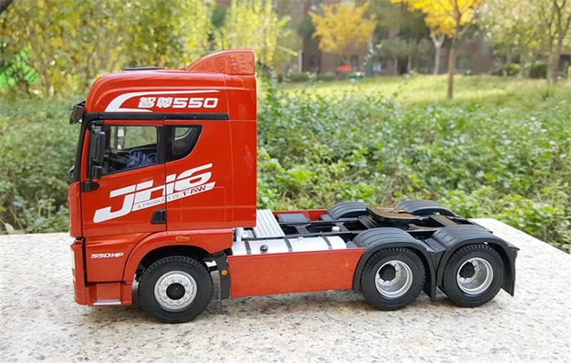 FAW JIEFANG JH6 550 TROCHER CURCHER RED RED 1/24 Modelo pré-construído do caminhão Diecast