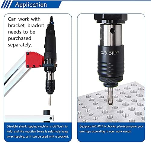 MXBAOHENG M3-M12 TAPA DE MACHÃO DE AR ​​PNEUMÁTICA TAPPER DA MÁQUINA DE AR ​​PORTÁLO DE ARM FLEXÍVEL UNIVERSAL POR CANTADO