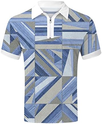 2023 Novo masculino Summer Digital 3D Impressão Fashion Poster Holiday Beach Lapeel Zipper Short Sleeve camiseta camiseta