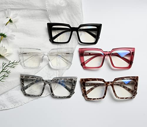 Eyekepper 5-Pack Progressive Multifocus Reading Glasses Blue Blocking Mulheres Sem Linha Leitores Multifocais