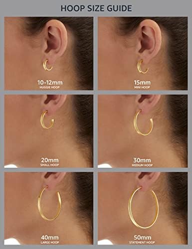 Essentials 14k Gold Bating Edge Arding