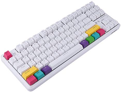 Epomaker K870T Hot Swappable 87 Keys Bluetooth Wired/Wireless Mechanical Teckboard com retroilumínio RGB, cabo tipo