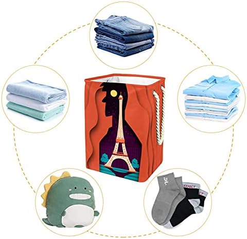 Cesto de lavanderia cesto de roupa dobrável com alças de armazenamento destacável, organizador de banheiro, caixas