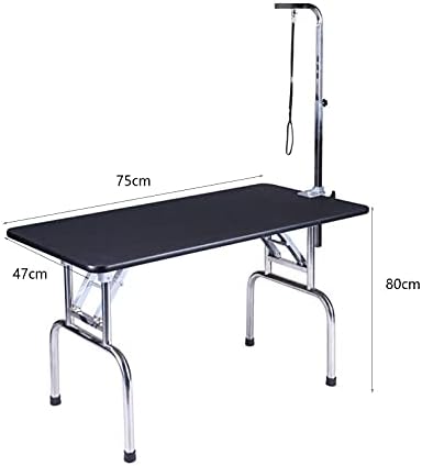 Tabela de limpeza de cães de estimação LIXFDJ Tabela de limpeza dobrável Tabela de helicóptero Pesado Frame aço inoxidável