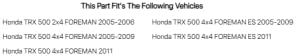 Manuais de reparo de Clymer para Honda Trx 500 2x4 Foreman 2005-2006