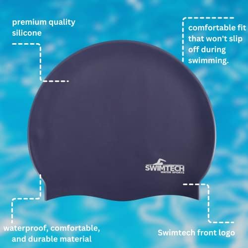 SIDATECH SILICONE NATAÇÃO TAPA PONTENDO DE CABELO DE ÁGUA adulto