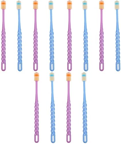 Esquema de 12 PCs limpando a limpeza de dentes de dentes infantis de dentes de dentes de dentes, crianças frágilas de limpeza frágil