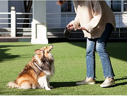 Coleira de cachorro retrátil da FIDA, 16 pés de cães da coleira para cães médios de até 44 libras, emaranhado livre, azul