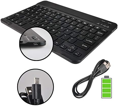 Navitech Rotational Bluetooh Caixa de teclado compatível com Blackview Tab 7 10 polegadas Tablet Android