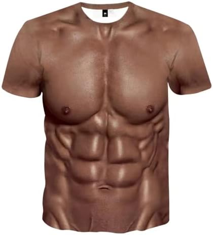 SASENS FONITY 3D MUSCLO MUSCO MUNDO DE MANAGEM CHURA DE MANAGEM MENINA MUSTER 3D Camiseta Muscle T-shirt Tees de verão