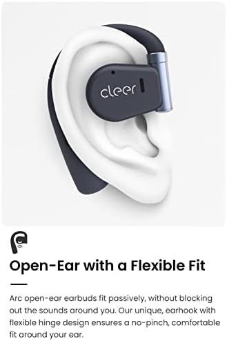 Cleer Audio Arc Open-Eare True Wireless Headphones com controles de toque, duração da bateria duradoura, controle de toque e áudio poderoso
