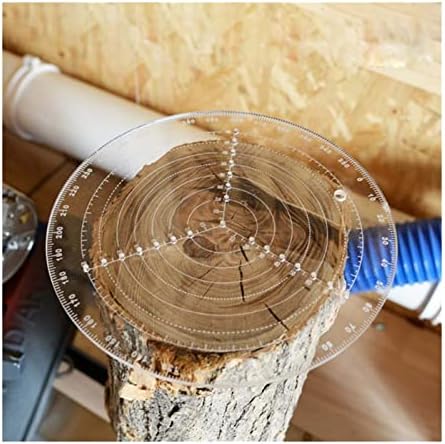 Liuyi Clear Acrylic Circle Center Finder Compass for Wood Torno de torno de trabalho Ferramenta de medição de desenho do círculo