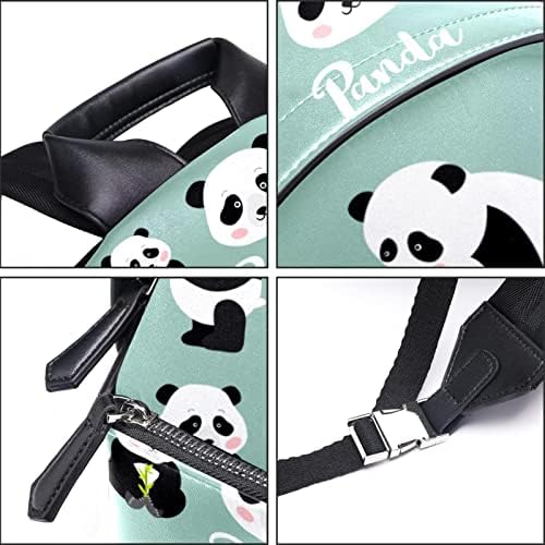 Mochila VBFOFBV para mulheres Laptop de laptop Backpack Bolsa casual, desenho animado de bambu panda