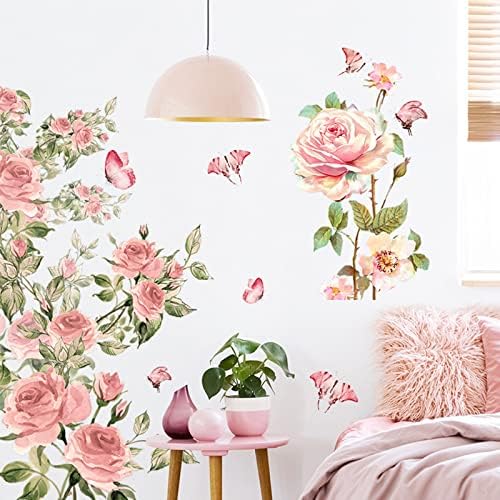 Quarto de borboleta rosa rosa brincando o quarto da sala de estar em casa decoração de parede de parede decorações
