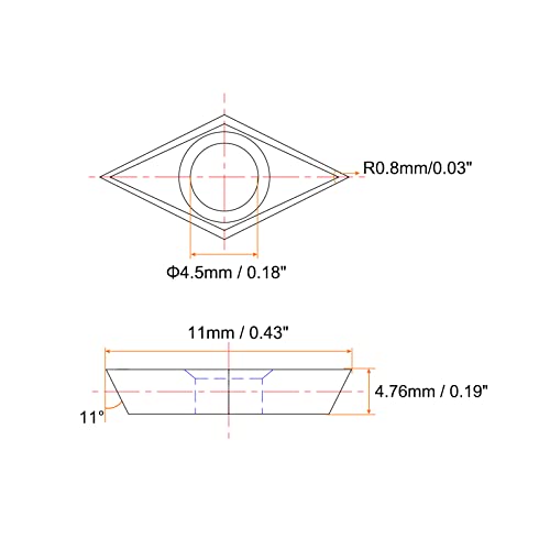 HARFINGTON CARBIDE Turn Inserts SPMG110408 YH01 CNC Torno Indexível Substituição de moagem para a ferramenta de ranhura do suporte