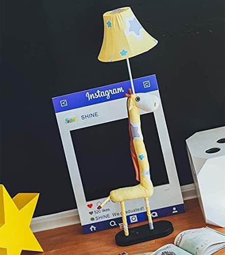 - Lâmpadas de lâmpada da mesa Luzes de chão desenho animado girafa led de piso led de piso criativo sala de estar decoração cama de