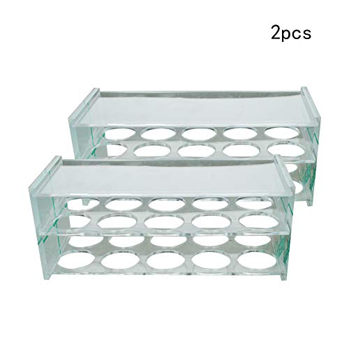 OTHMRO 2PCS TOTE TUBE RACK STORTE, 30MM 10WELL CENTRIFUGE TUBE STORTER, RACK RATRAGEM DE PLÁSTICO RATRAGEM RACK RACK RACK PARA O LABORTORY