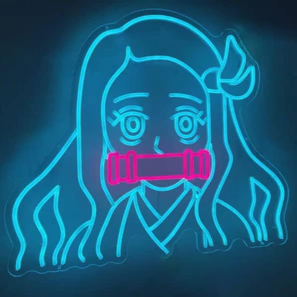 AONXJSIGN Anime Girl NEON NEON PETURA DE CARATURO DE CARATURO DE ANIME LED LED NEON NEON Light Games Sign Sign Art Arcade Decoração