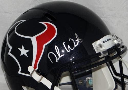 Deshaun Watson autografou Houston Texans f/s capacete de velocidade - JSA W Auth *Silver - Capacetes NFL autografados