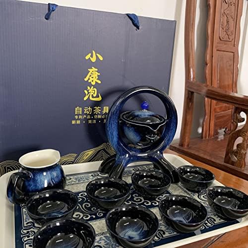 Caixa de presente do conjunto de chá chineses de alta qualidade do Scizorito, conjunto de chá de kung fu rotativo, disparo