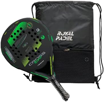 Royal Padel Supercross - raquete de padel com estrutura bidirecional, fibra de vidro tubular e núcleo macio feito de borracha