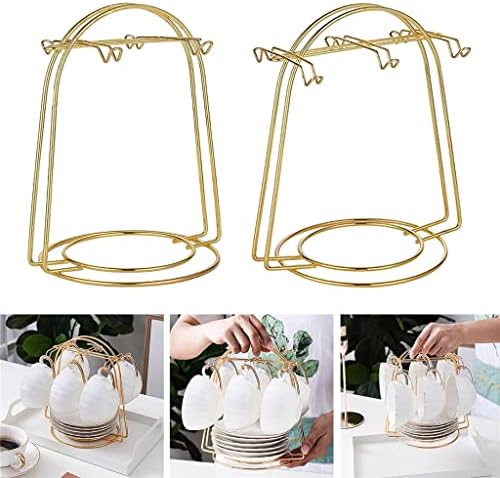 Miaohy Coffeder Titer Metal Tea Cup e Pires Display Rack para copo de café para o armazenamento de bancada