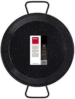 Metaltex - Indução de aço esmaltado Paella Pan 4 Porções