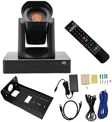 Câmera PTZ, 8,51 MP de controle remoto 12x Zoom óptico 4KP30 100−240 V Câmera de reunião para videoconferência