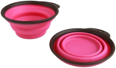 Popware para animais de estimação Copa de viagem expansível/dobrável, pequeno, turquesa