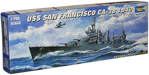 Trompetista 1/700 USS San Francisco CA38 Kit de modelo de cruzeiro pesado 1942