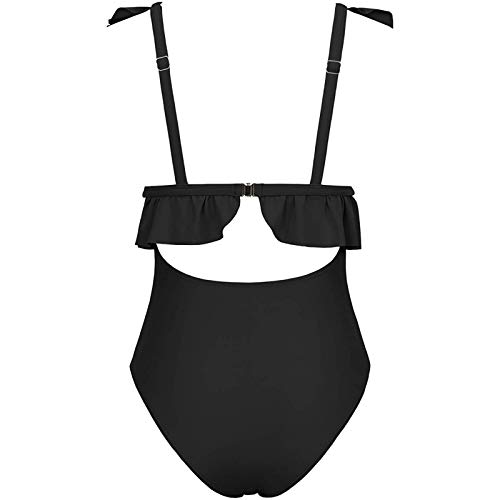 JSGJOCOM Bikini para feminino, maiô de biquíni de cor sólida feminina, roupa de banho de moda de banho de 2 peças